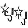 Rustic Star Curtain Rod & Shelf Brackets – Set of 2