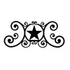 Classic Iron Wall Decor – Star Plaque – 11" Height – Decorative Home Accent – by Village Wrought Iron Inc.