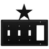Star Triple Switch & GFI Wrought Iron Cover