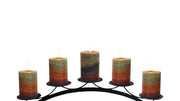 Black Wrought Iron Halloween Candle Display
