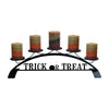 Trick Or Treat Tabletop Pillar Candle Holder – Holds 5 Candles