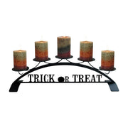 Trick Or Treat Tabletop Pillar Candle Holder – Holds 5 Candles