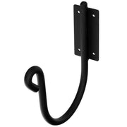 Wall Mount Hose Holder Black Wrought Iron Organizer for Garden