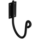 Wall Mount Hose Holder 8"H Black Wrought Iron Garden Hose Organizer Indoor Outdoor By Village Wrought Iron Inc.
