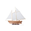 America 1851 Sailboat Model – 33" Cherry Wood Racing Schooner