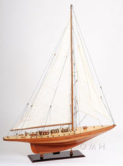 Classic Yacht Model – 48.5 Inch Wooden Shamrock Sailboat – Maritime Collectible