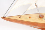 48.5 Inch Handcrafted Shamrock Ship – Wooden J-Class Yacht Replica