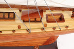 48.5 Inch Classic Sailboat Model – Wooden Shamrock Yacht – Nautical Decoration