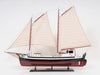 La Gaspesienne Painted Wooden Sailboat Model – Handcrafted 43 Inch Display