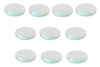 Optical Glass Double-Convex Lens, 75mm x 100cm Focal Length – Pack of 10