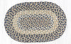 Earth Rugs MS-05 Blue/Natural Oval Swatch 10``x15``