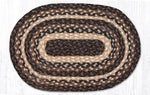 Earth Rugs MS-313 Mocha/Frappuccino Oval Swatch 10``x15``