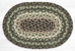 Earth Rugs MS-786 Taupe/Dark Brown/Cactus Oval Swatch 10``x15``