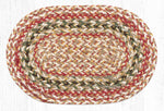 Earth Rugs MS-9-24 Olive Oval Swatch 10``x15``