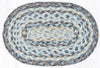 Earth Rugs MS-9-119 Denim Oval Swatch 10``x15``