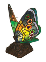 Chloe Lighting CH10020GA06-NL1 Kacy 1 Tiffany-style 1 Light Butterfly Accent Table Lamp 10" Tall
