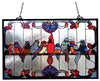 Chloe Lighting CH1P982RA32-GPN Tiffany-Glass Featuring Gathering Birds Window Panel 32x20