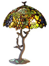 Chloe Lighting CH1B440GA20-TL2 2 Light Tiffany-style Featuring Leafs & Grapes Table Lamp Oval Shape 20" Shade