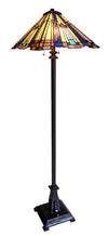 Chloe Lighting CH13004AM16-FL2 Flare Tiffany-style 2 Light Mission Floor Lamp 16`` Shade