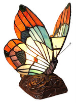 Chloe Lighting CH10038OA06-NL1 Kacy 2 Tiffany-style 1 Light Butterfly Accent Table Lamp 10" Tall
