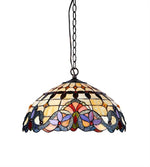 Chloe Lighting CH33313VI18-DH2 Cooper Tiffany-Style 2 Light Victorian Ceiling Pendent Fixture 18`` Shade