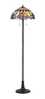 Chloe Lighting CH33313VI18-FL2 Cooper Tiffany-style 2 Light Victorian Floor Lamp 18`` Shade