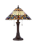 Chloe Lighting CH33318VI16-TL2 Ambrose Tiffany-style 2 Light Victorian Table Lamp 16" Shade