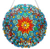 Chloe Lighting CH1P148MB21-GPN Blossom Tiffany-Glass Round Window Panel 21`` Wide