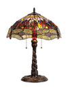 Chloe Lighting CH33341DY16-TL2 Dragan Tiffany-style 2 Light Dragonfly Table Lamp 16" Shade