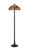 Chloe Lighting CH33341DY18-FL3 Dragan Tiffany-style 3 Light Dragonfly Floor Lamp 18`` Shade