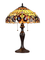 Chloe Lighting CH33353VR16-TL2 Serenity Tiffany-style 2 Light Victorian Table Lamp 16" Shade
