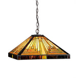 Chloe Lighting CH33359MR16-DH2 Innes Tiffany-Style 2 Light Mission Ceiling Pendant Fixture 16`` Shade