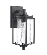 Chloe Lighting CH22024BK14-OD1 Chatelet Transitional 1 Light Black Outdoor Wall Sconce 14`` Height