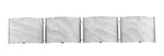 Chloe Lighting CH21010CM33-BL4 Ampere Transitional 4 Light Chrome Metallic Bath Vanity Wall Fixture White Frosted Alabaster Glass 33`` Wide