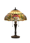 Chloe Lighting CH33360VR18-TL2 Hester Tiffany-style 2 Light Victorian Table Lamp 18" Shade