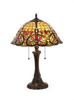 Chloe Lighting CH33389VR16-TL2 Bertram Tiffany-style 2 Light Victorian Table Lamp 18" Shade