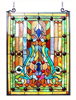 Chloe Lighting CH1P323RV25-GPN Tiffany-Glass Victorian Window Panel 18x24