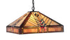 Chloe Lighting CH33422IM18-DH2 Edward Tiffany-Style 2 Light Mission Ceiling Pendant Fixture 18`` Shade