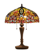 Chloe Lighting CH33456GV18-TL2 Libby Tiffany-style 2 Light Victorian Table Lamp 18" Shade