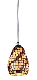 Chloe Lighting CH3CY28BC06-DP1 Melia Mosaic 1 Light Ceiling Mini Pendant 6`` Shade