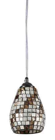 Chloe Lighting CH3CY28BC06-DP1 Melia Mosaic 1 Light Ceiling Mini Pendant 6`` Shade