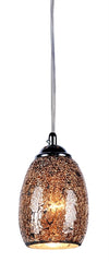 Chloe Lighting CH3GY16DC05-DP1 Melia Mosaic 1 Light Ceiling Mini Pendant 4.8`` Shade