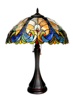 Chloe Lighting CH16780VA16-TL2 Amor Tiffany-style 2 Light Victorian Table Lamp 16" Shade
