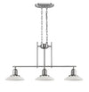 Chloe Lighting CH28001BN32-IL3 Contemporary Brushed Nickel 3-Light Island Fixture