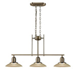 Chloe Lighting CH28001BN32-IL3 Contemporary Brushed Nickel 3-Light Island Fixture