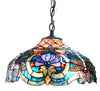 Chloe Lighting CH1B715BD17-DH2 Lydia Tiffany-Style 2 Light Victorian Ceiling Pendant Fixture 17`` Shade