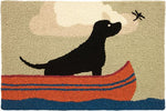 Jellybean Lab In Canoe Indoor & Outdoor Rug