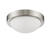 Chloe Lighting CH23001BN11-CF2 Dom Transitional 2 Light Bushed Nickel Flushmount Ceiling Fixture 10.5`` Wide