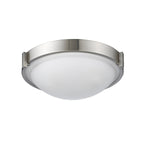 Chloe Lighting CH23007BN13-CF2 Smith Transitional 2 Light Bushed Nickel Flushmount Ceiling Fixture 13`` Wide