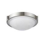 Chloe Lighting CH23007BN17-CF3 Smith Transitional 3 Light Bushed Nickel Flushmount Ceiling Fixture 17`` Wide